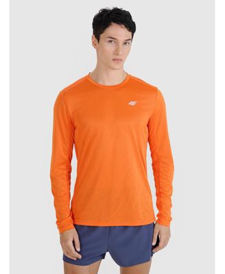 Men's quick-drying running longsleeve - orange