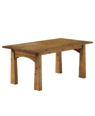 Solid Wood Executive Desk, 63-Inch Computer Desk with Sturdy Wooden Legs, Farmhouse Workstations Writing Table Conference Table