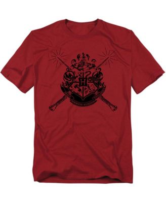 Men's Hogwarts Crest With Wands T Shirt