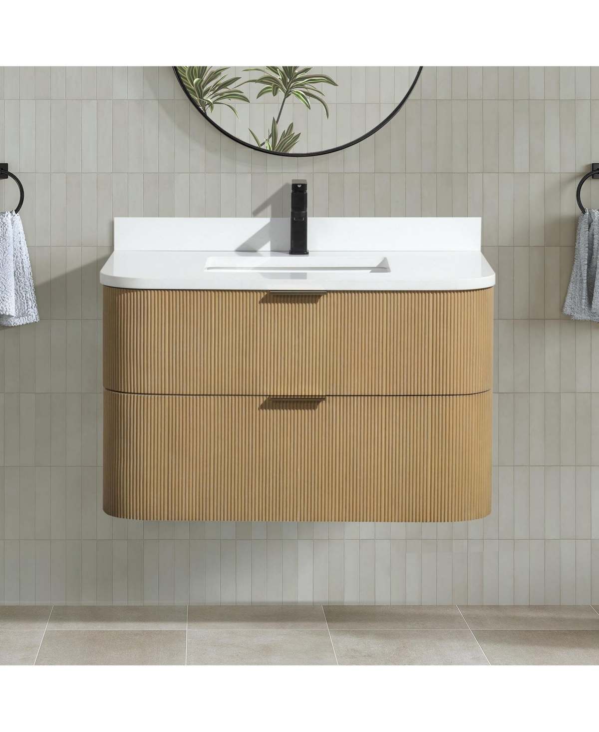 Ari Bath, Chantal 36", Oak Finish