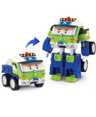 4" Transforming Robot - Keaton | Emergency Rescue Vehicle Action Figures | Kids Educational Pretend Play Toy
