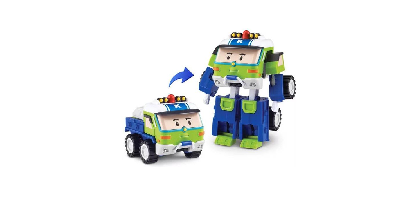 Детские фигурки Robocar Poli 4" Transforming Robot - Keaton Emergency Rescue Vehicle Action Figures Kids Educational Pretend Play Toy, цвет: Разноцветный — фото 2