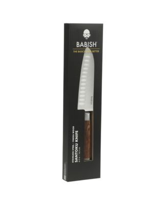 6.5-Inch Santoku Knife High-Carbon 1.4116 German Steel Kitchen Knife, Full-Tang Razor Sharp Blade for Chopping, Slicing, Dicing, Precision Prep