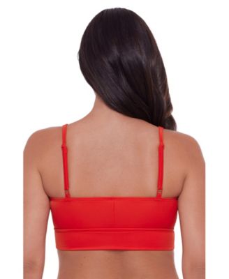 Women's S3 Sculpting Banded Plunge V-Neck Bralette Swimsuit Top