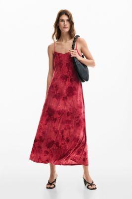 Women's Floral strap dress