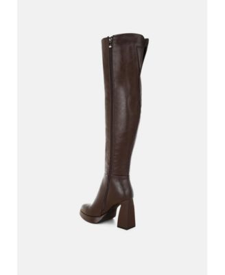 Womens Nenana Faux Leather Knee-High Boots