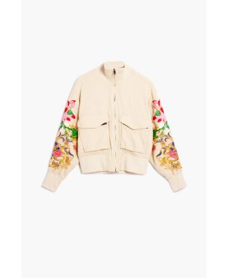 Women's Patch jacket with flowers