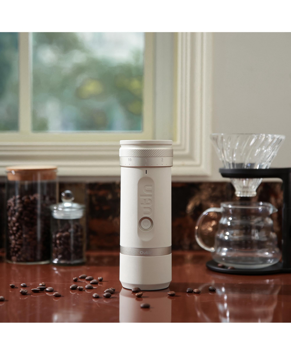 OutIn Fino Coffee Grinder (Tundra Brown)
