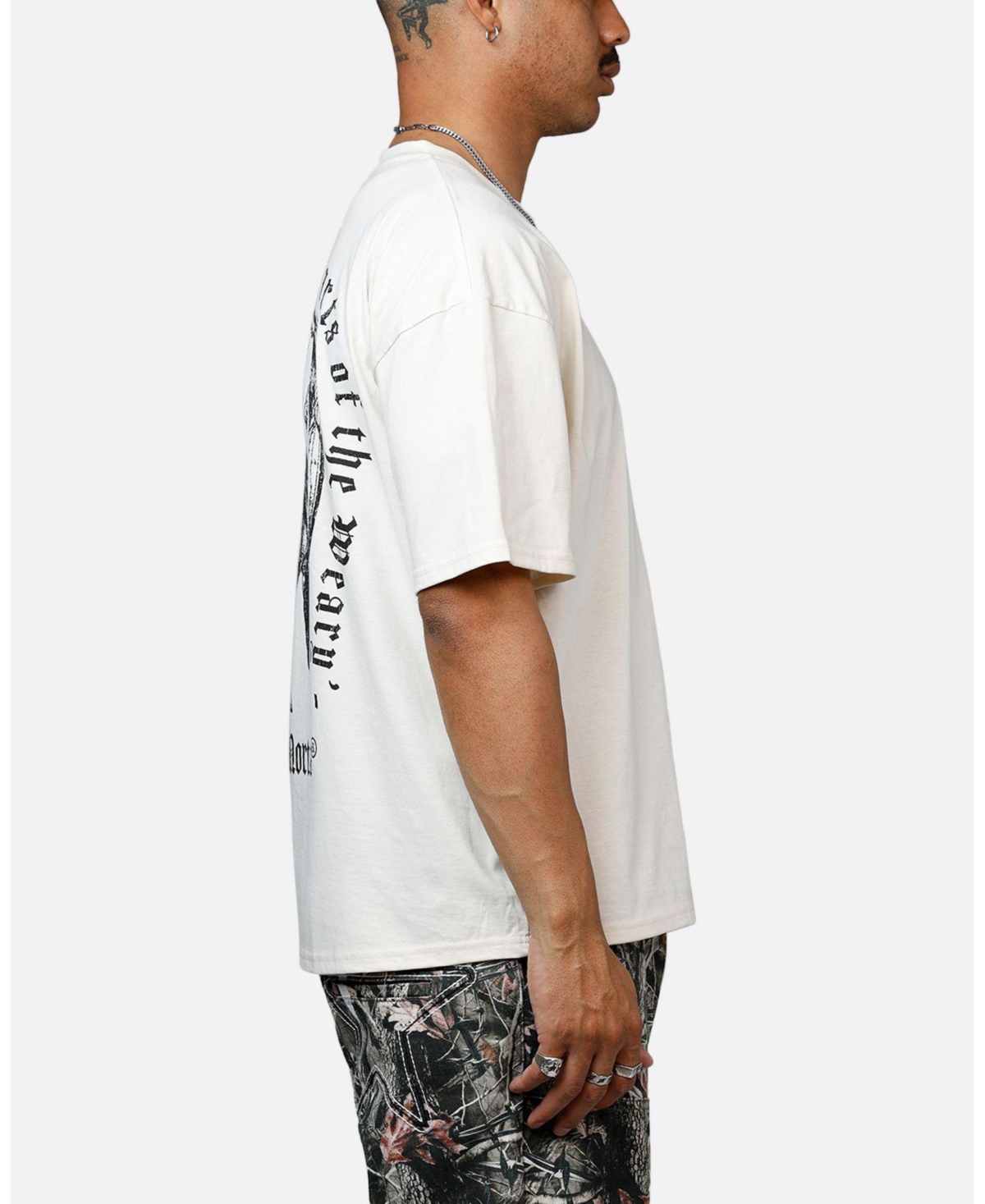 Saint Morta Men's Weary Hearts Heavyweight T-Shirt Off White