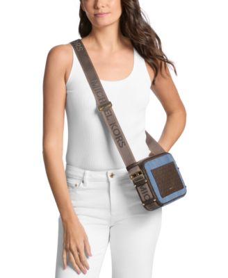 Michael Kors Maeve East West Pocket Top Zip Crossbody Bag