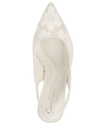 Women's Liliere Mesh Pointed-Toe Slingback Pumps