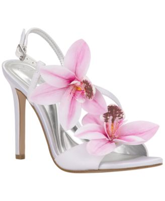 Women's Jylia Strappy Orchid Embellished Stiletto Dress Sandals