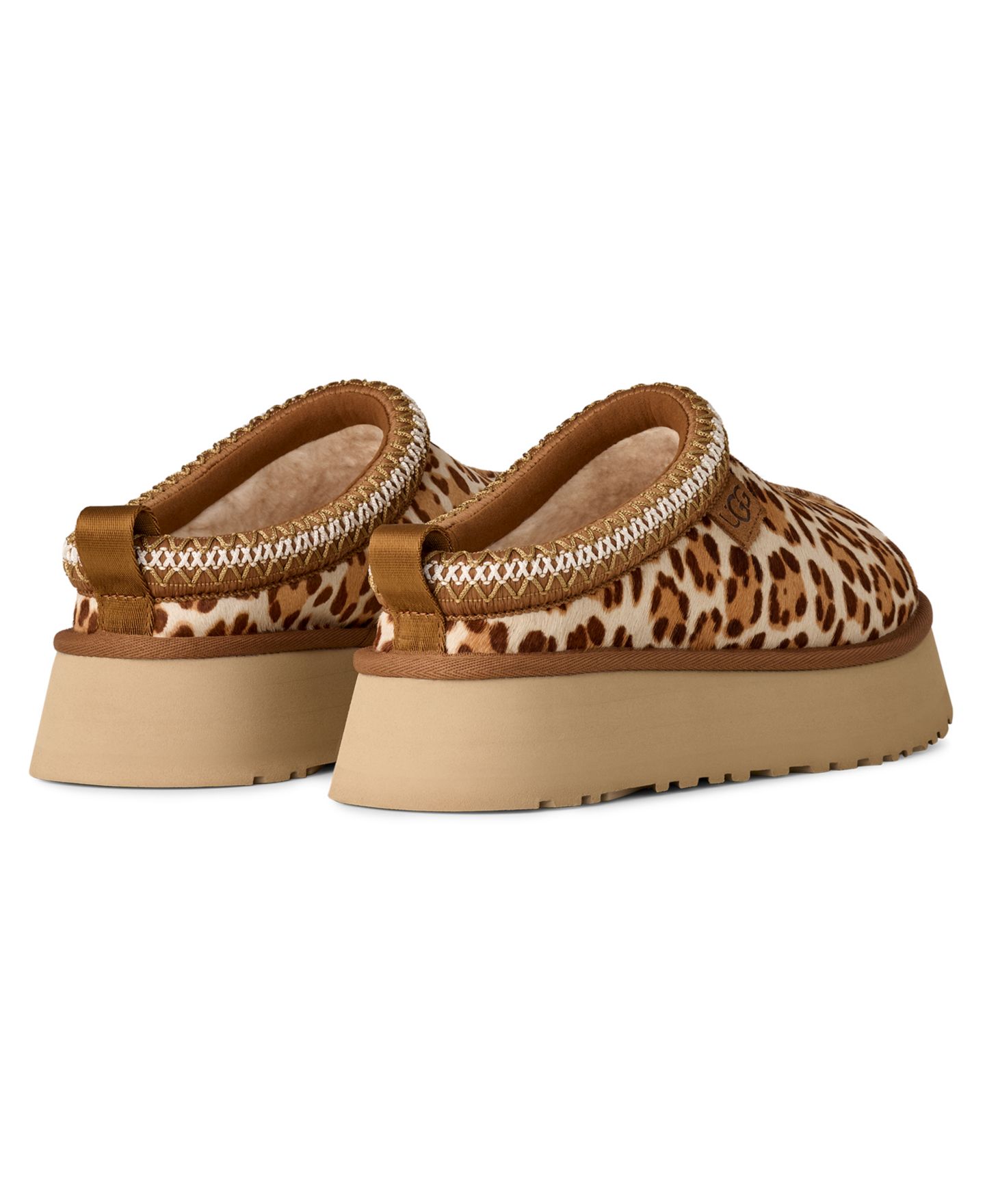 Женские тапочки UGG® Tazz Plains Slip-On Slippers, цвет: Леопардовый — фото 3
