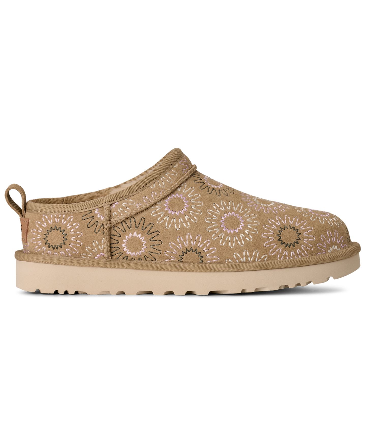Женские тапочки UGG® Classic Micro Sun Stitch Slip-On Slippers, цвет: Горчичный — фото 2