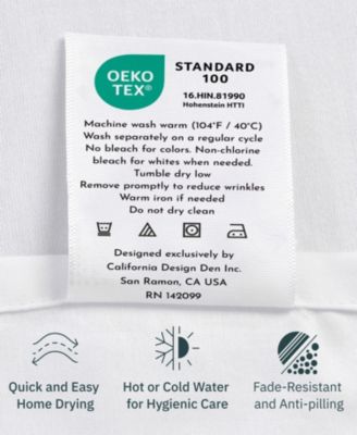 Cool Percale Fitted Sheet Only, 100% Organic Cotton, Fully Elasticized with Deep Pocket