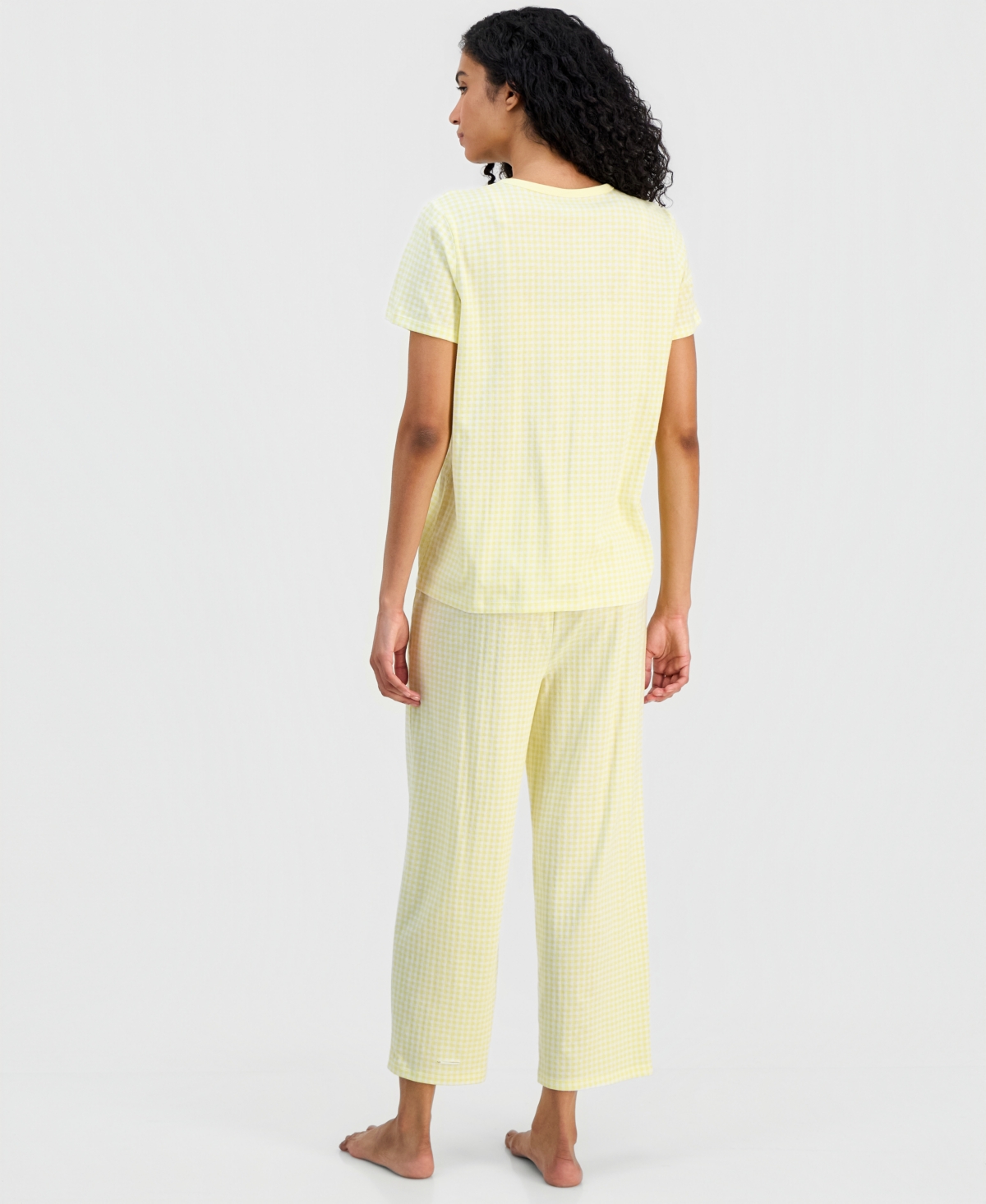 Charter Club Women's 2-Pc. Cotton Printed Cropped Pajamas Set, Created for Macy's