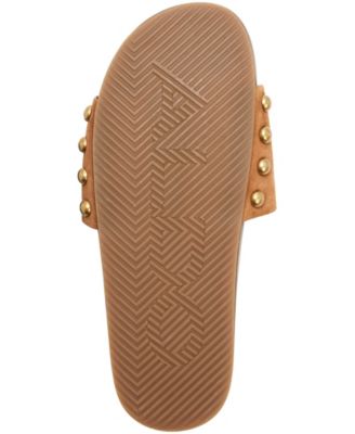 Women's Rooted Footbed Slip-On Flat Sandals