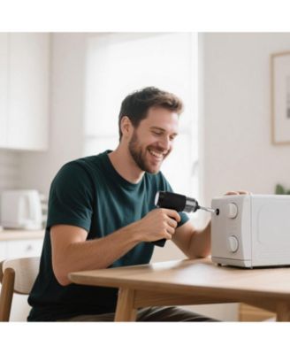 Cordless Electric Screwdriver Set, 7 Torque Settings (0.5-5 N.m), 2500mAh Battery, 32-Piece 1/4" Bits, LED, Type-C