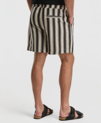 Men's Relaxed-Fit Crochet Knit Shorts