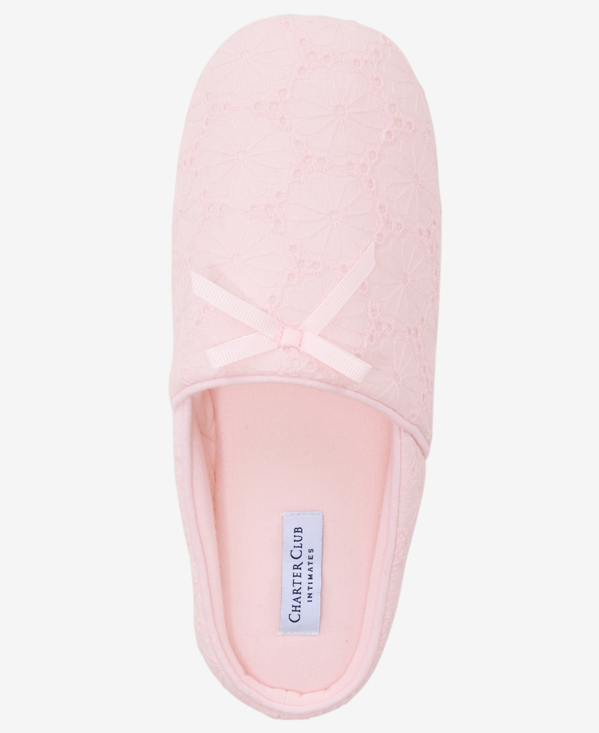 Charter Club Women's Eyelet Round Toe Slippers, Macy's Exclusive