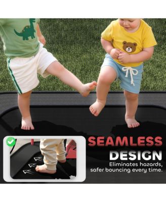4 x 6FT Trampoline for Kids Indoor & Outdoor with Slide,