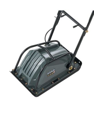 Plate Compactor, Electric Ground Rammer, 130W Output, 5 kN Force, 3.9" Depth, 16 m/min Speed, Soil Compaction Machine
