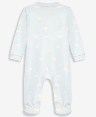 Baby Boys' Cloud-Print 2-Way Zip Coveralls