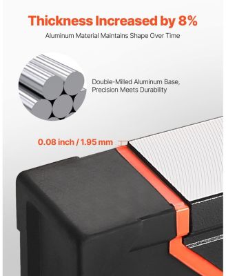 4-Piece Magnetic Box Level Set, 48/24/16/10", Light-Up Bubble Vials, 45/90/180° Ruler, SAE/Metric Scale, Aluminum Alloy