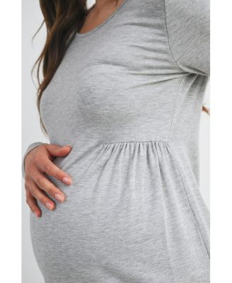 Women's Scoop Neck Long Sleeve Maternity Top