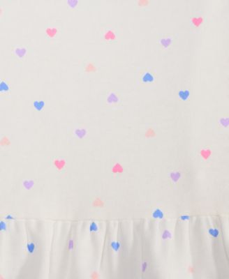 Toddler Girls' 2T-4T Mix and Match Heart-Print Peplum T-Shirt