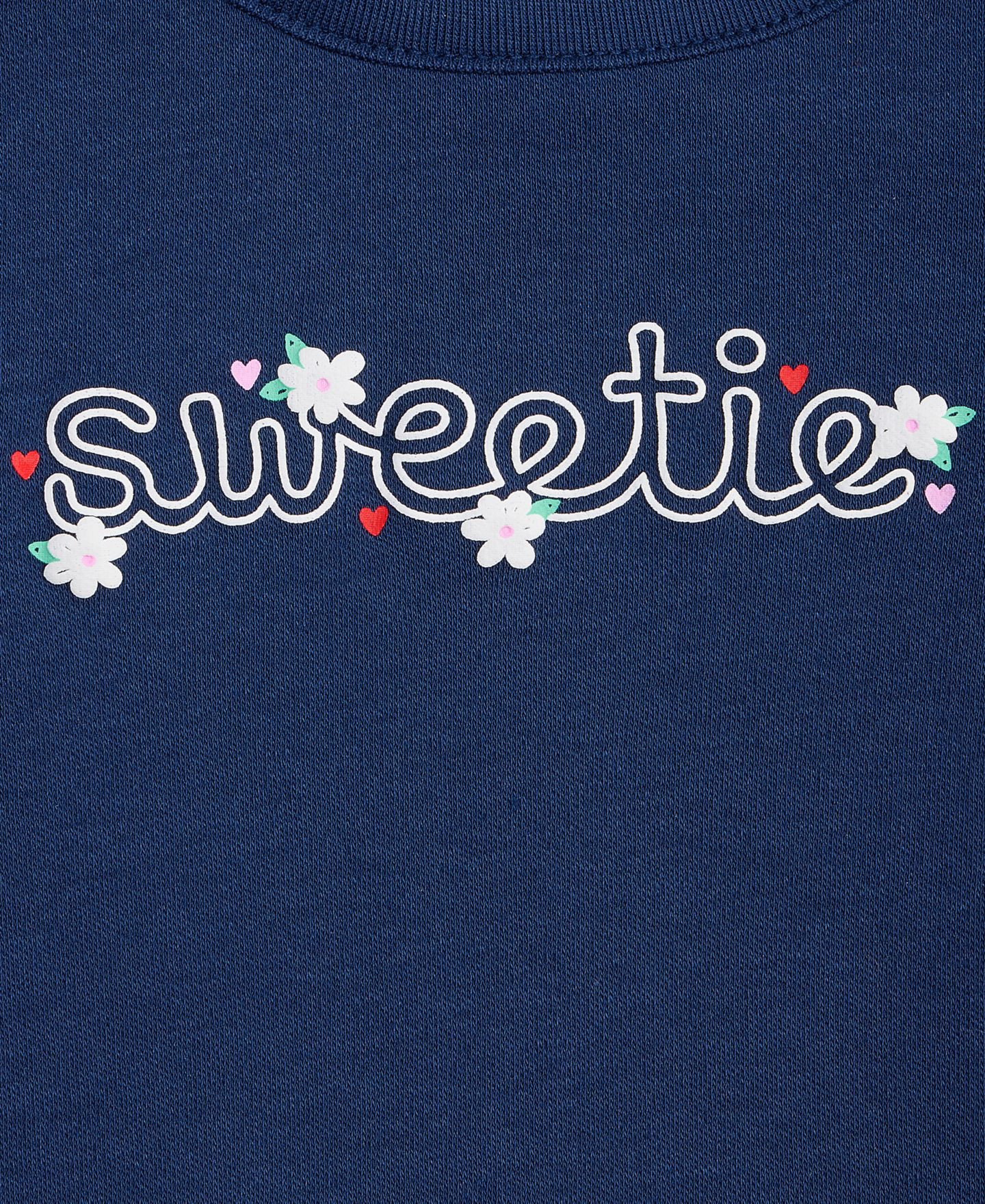 Футболка First Impressions Mix and Match Sweetie Graphic T-Shirt для девочек-малышей, цвет: Тёмно-синий морской — фото 3
