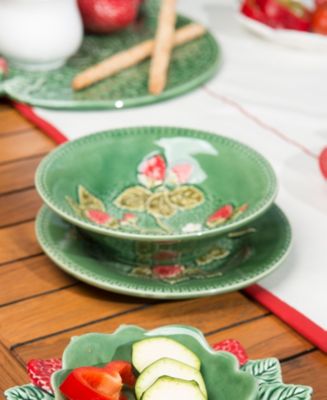 Strawberries Fruit Plates, Set of 4