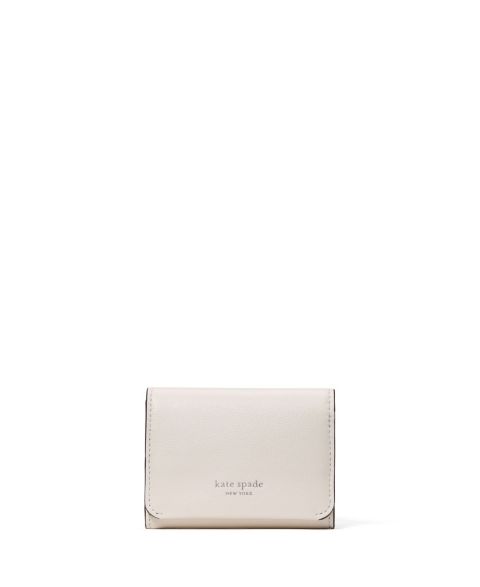 kate spade new york Halo Fine Grain Leather Trifold Wallet