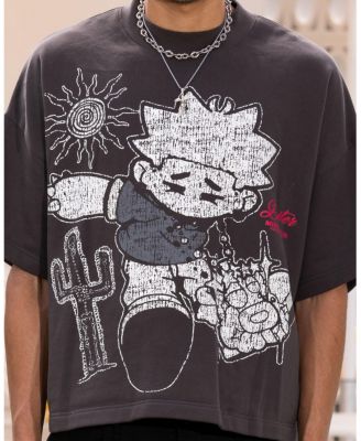 Men's Palm Spring Box T-Shirt Charcoal
