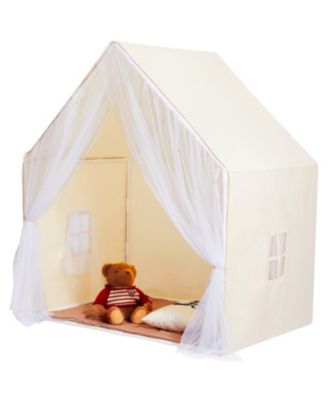 Kids Play Tent, Ages 1-5, Includes Mat & Tent Light, Windowed Indoor/Outdoor Yurt Tent