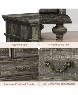 Dresser for Bedroom, 48" Wide 9 Drawer Dresser for Closet