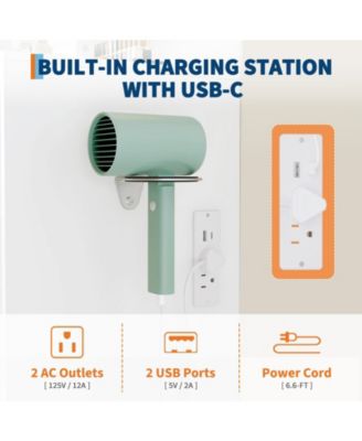 Vanity Set with Mirror and Adjustable Lights, Makeup Vanity Table with Built-in Charging Station, Vanity Desk with 4 Drawers,