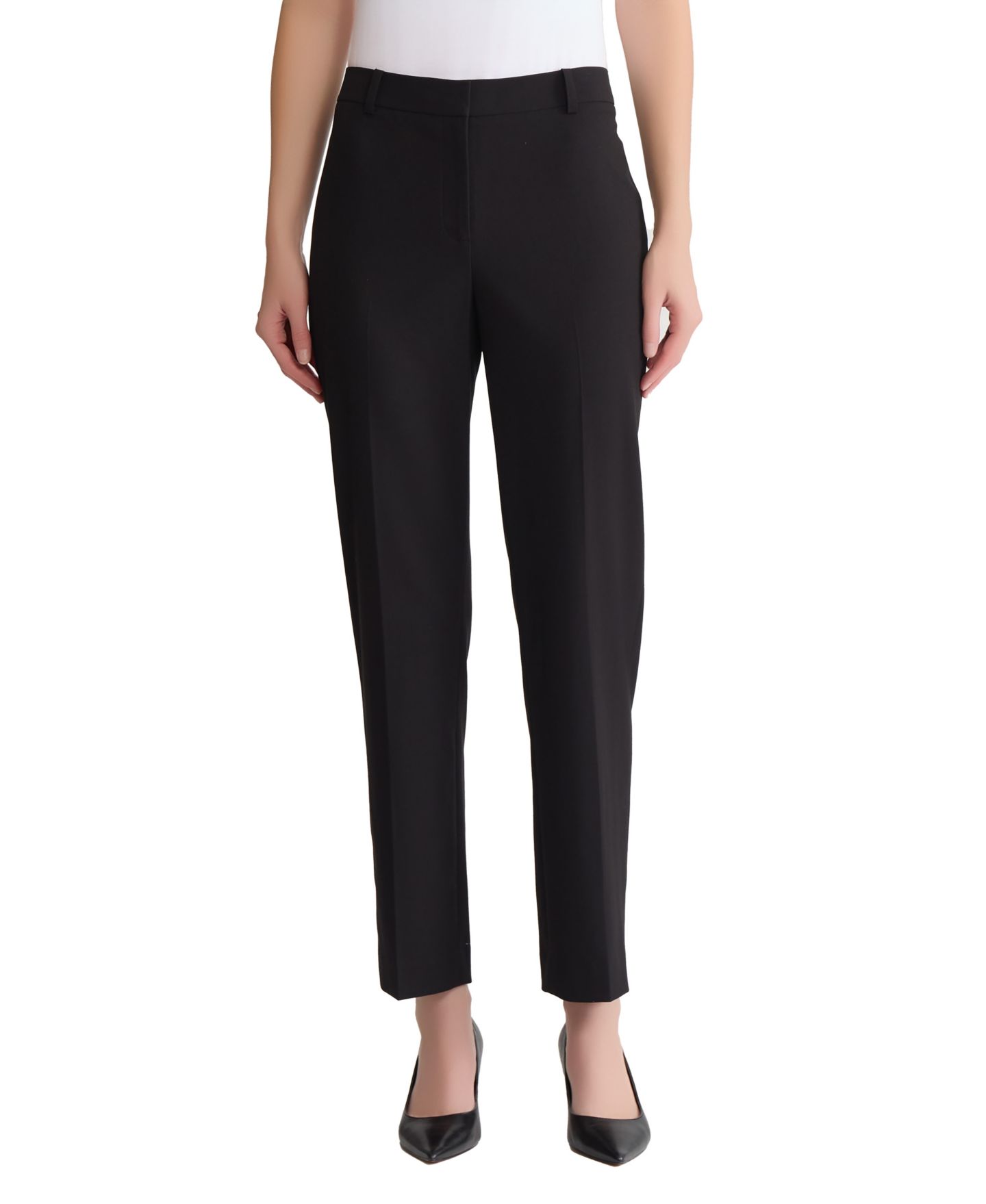 Женские брюки Jones New York Slim Fit Ankle, цвет: Чёрный — фото 1