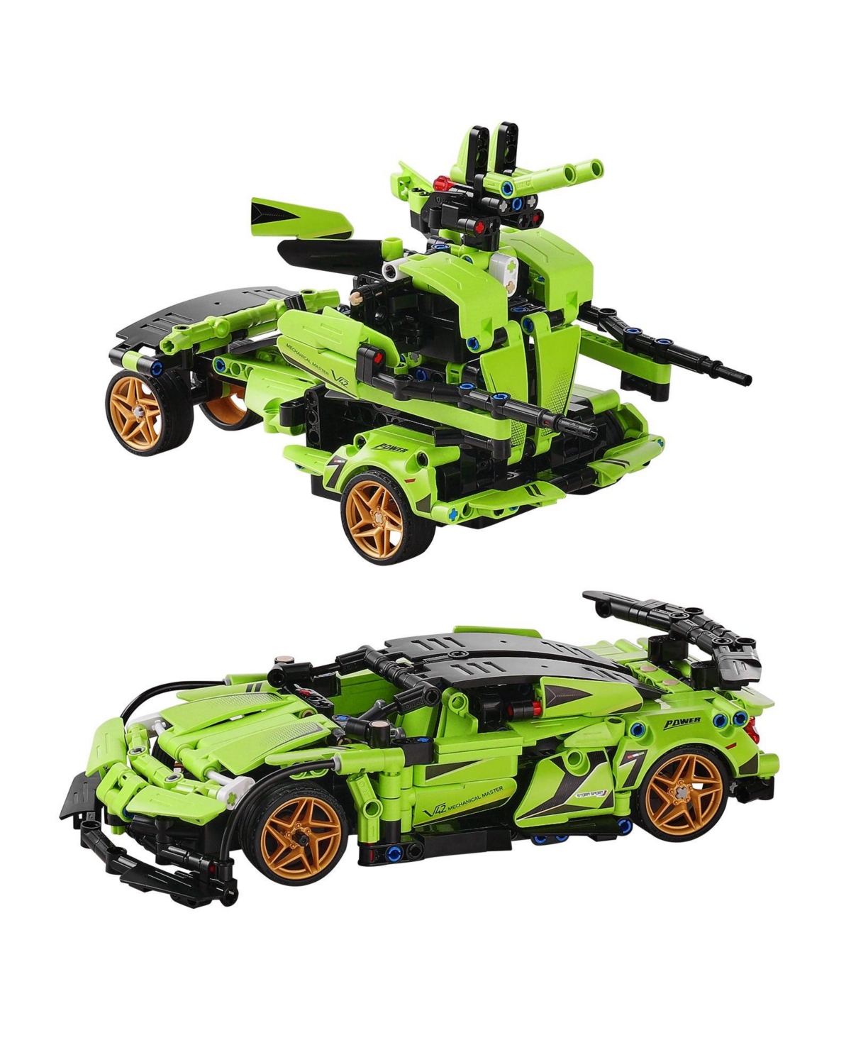 Hongge Stem Robot and Car Building Kit with Remote Control and Programming Features