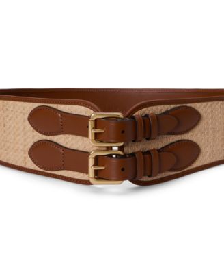 Double-Buckle Wide Belt