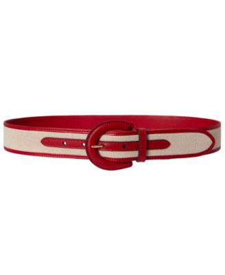 Lauren Ralph Lauren - Canvas Crescent Buckle Belt