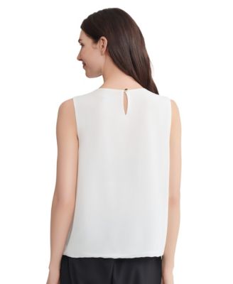 Women's Pleated Sleeveless Top