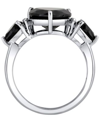 Onyx (3-1/2 ct. t.w.) & Diamond Accent Ring in Sterling Silver
