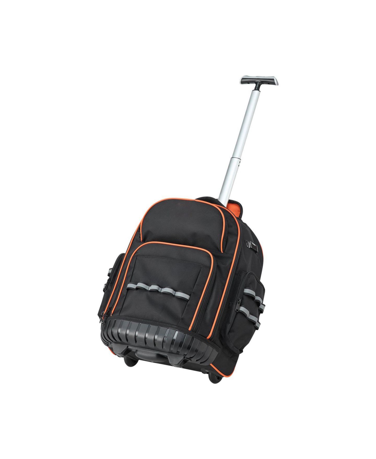 Рюкзак Mecale Rolling Tool on Wheels, 110 lb Capacity, 45 Pockets, Heavy-Duty Tool Organizer, Telescoping Handle, Stable Base, цвет: Чёрный — фото 9