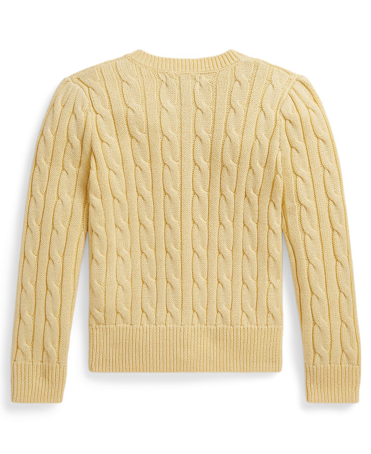 Polo Ralph Lauren Girls' 2T-6X Metallic Cable-Knit Cardigan