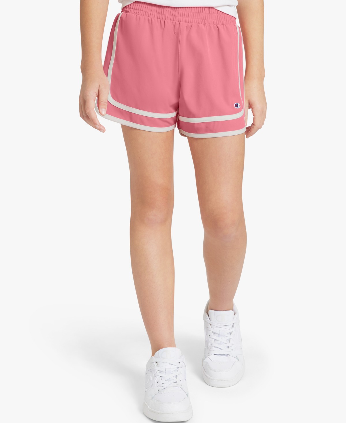 Champion Girls' 7-16 Two-Tone Varsity Pull-On Shorts — фото 1