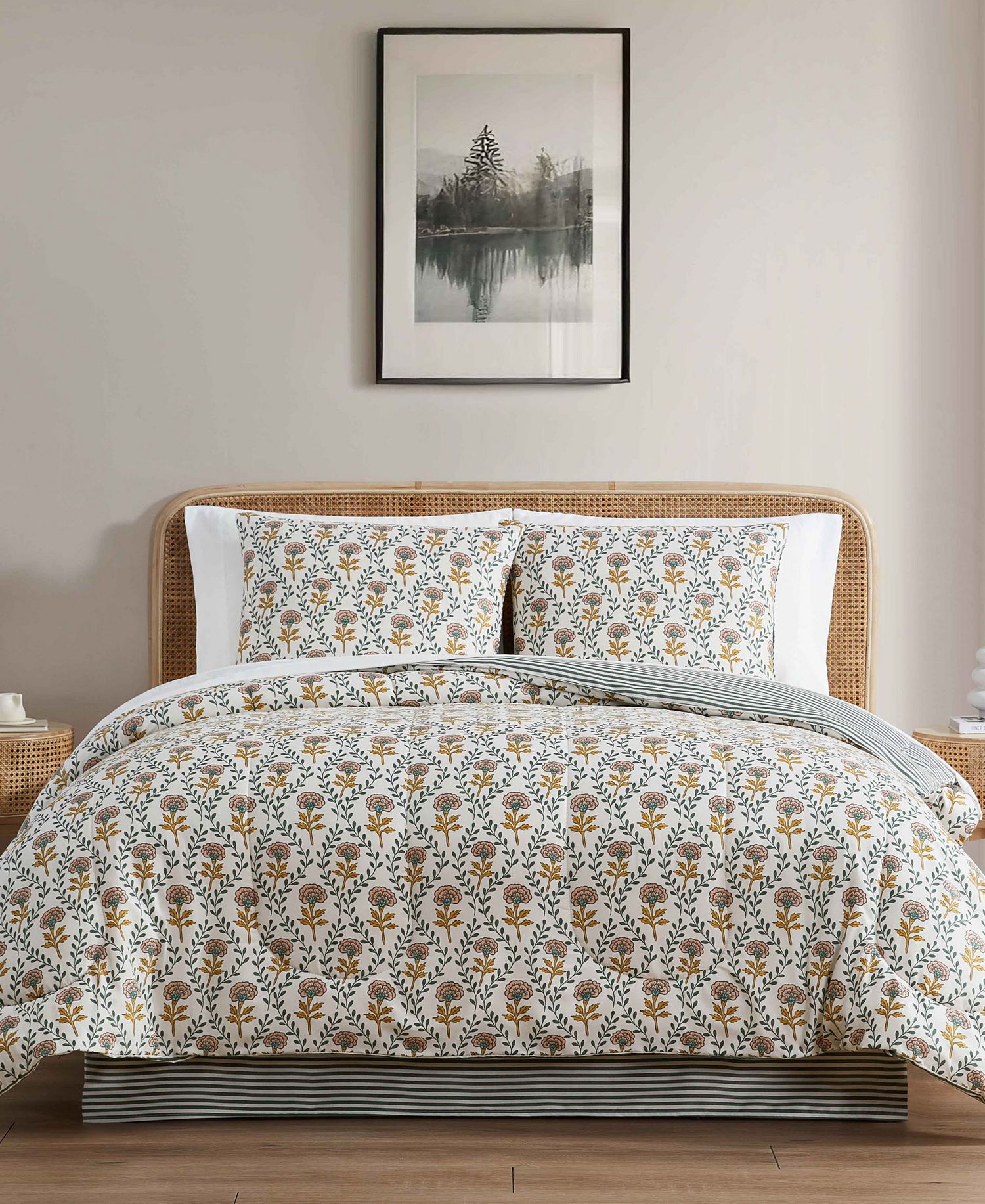 8-Piece Macy's Twin/Full Ameena Reversible Comforter Sets