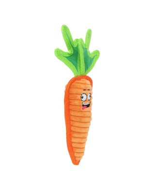 Funny Food Carrot, Durable Plush Squeaky Dog Toy