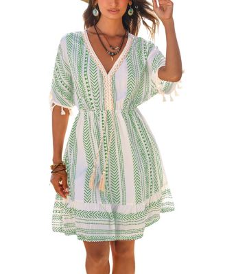 Women's Quiet Adventure Boho Mini Beach Dress