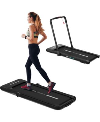 2-in-1 Foldable Treadmill & Walking Pad, 2.5 HP Motor, 7.6 MPH Max Speed, Remote Control, App Support
